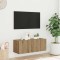 vidaXL Dulap TV perete, stejar artizanal, 80x30x30 cm, lemn prelucrat 856017