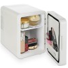 Mini Frigider Zilan 4L, Oglinda LED, 36W, Alb, Portabil, Cosmetic, Auto, Birou, Racire/Incalzire