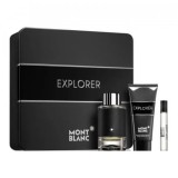 Montblanc Explorer - Set Cadou (Apa de Parfum 100 ml + Apa de Parfum 7,5 ml + Gel de Dus 100 ml), Barbati