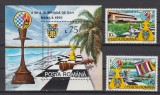 ROMANIA 1992 LP 1286 LP 1287 OLIMPIADA SAH MANILA SERIE+ COLITA DANTELATA MNH, Nestampilat