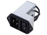 Conector IEC 60320 EC12 Filtru C20 16A M5 SCHURTER