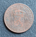 J104 Indiile Olandeze 1 cent 1914, Asia
