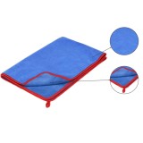 Prosop PREMIUM mare microfibra soft, pufos, 60 x 90cm, albastru, ideal uscare auto, 450 g/m&sup2;, Dedra
