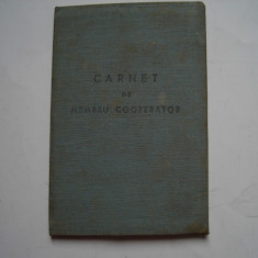 Carnet de membru cooperator, 1960