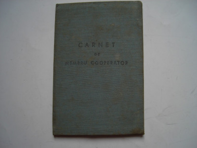 Carnet de membru cooperator, 1960 foto