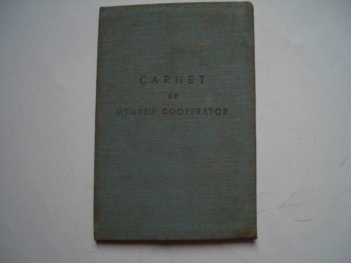 Carnet de membru cooperator, 1960