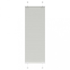 Gossi jaluza plisata gri deschis 45x150 cm latime tesatura 44,4 cm