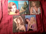 5 Ilustrate - Mari Actrite si Cantarete : Virna Lisi , Ann Margaret Margaret Lee , Cris Raines si Morgan Fairchild , Amanda Lear - Ed.ACIN Romania