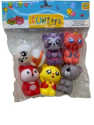 Set Figurine Animale din Cauciuc Moale - Chituri foto