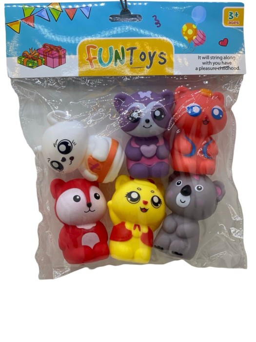 Set Figurine Animale din Cauciuc Moale - Chituri