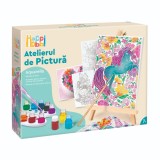 Set de pictura, Happi Hobbi, Atelierul de pictura, Aquarelle, Unicorn