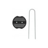 Set 6 Cuie Fixare Folie/Furtun Gradina, Tip U, 15cm, Rozeta Plastic, Gardenline