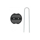Cui tip U pentru fixare folie si furtun, cu rozeta plastic, 15 cm, set 6 buc