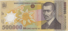 ROMANIA 500000 LEI 2000 GHIZARI VF foto