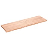 Cumpara ieftin Blat de masă maro 160x50x(2-4) cm, lemn masiv stejar tratat