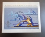 Polonia stampilat 1980 - colita - Jocurile olimpice de vara Moscova