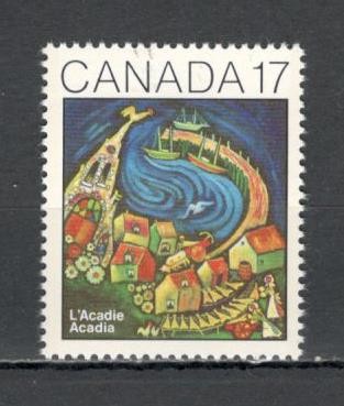 Canada.1981 100 ani Parlamentul Regional Acadia-Pictura GC.7 foto