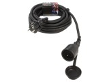 Prelungitor alimentare 10m negru 16A 3x2,5mm2