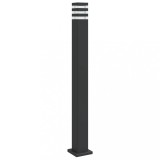 Cumpara ieftin Lampa de podea de exterior, negru, 110 cm, aluminiu