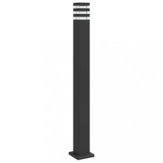 Lampa de podea de exterior, negru, 110 cm, aluminiu foto