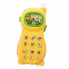 Telefon de jucarie interactiv cu proiectie, sunete si luminite - 3331008 foto