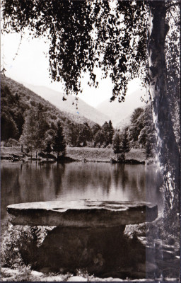 AMS - ILUSTRATA 990 MUNTII FAGARAS - PEISAJ DIN VALEA SIMBETEI, 1966, CIRCULATA foto