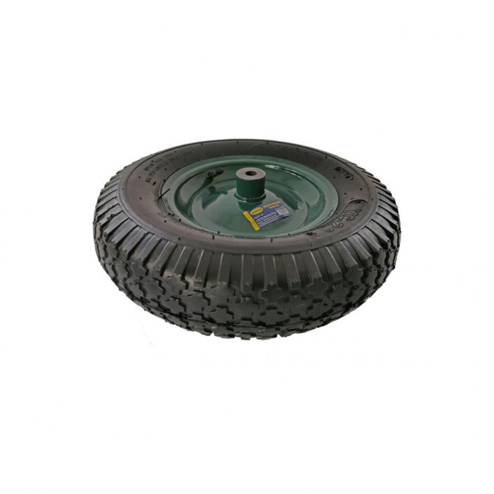 Roata roaba 15&quot; x 4 - 8, ax d14 x 100 mm, bucsa otel, DSH 412011