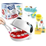 Set de joaca Pet Dentist ZYTEQ&reg;️, jucarie interactiva, educativa, pentru copii de 3 ani+, cu 17 piese, alb-albastru