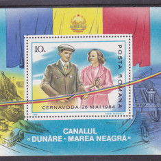 Romania Colita Lp 1128 Canal Dunare - Marea Neagra 1985 MNH