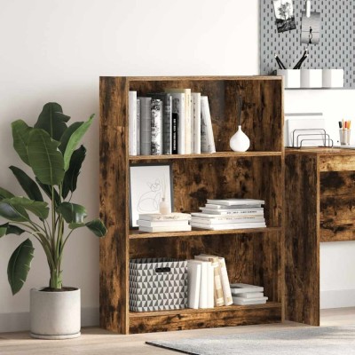 vidaXL Bibliotecă, stejar fumuriu, 80x24x109 cm, lemn prelucrat 857839 foto
