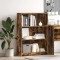 vidaXL Bibliotecă, stejar fumuriu, 80x24x109 cm, lemn prelucrat 857839