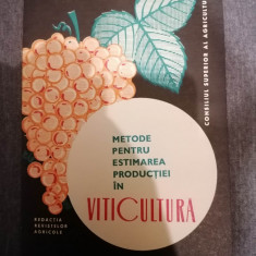 Metode pentru estimarea productiei in viticultura 1968