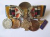 Rara! Baretă cu 5 mini medalii militare din Regatul Prusiei, Europa