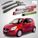 Cumpara ieftin Ștergătoare Suzuki Splash EX 2008-2014 | Set Față și Spate Flat &ndash; TeamCar&reg;