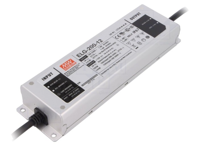 Alimentator LED 12V 16A IP67