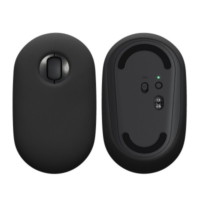 Husa mouse Kwmobile pentru Apple Magic Mouse, Negru, Silicon, KWM0000259K001C foto
