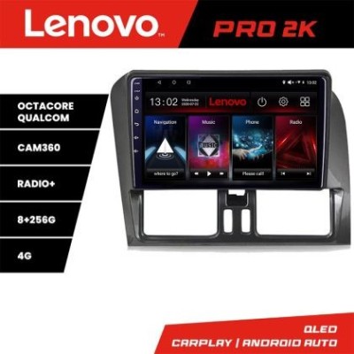 Navigatie Volvo XC60 Lenovo 8 core QLED 2K 8+256 360 Android Waze USB Navigatie Internet Youtube Radio CarStore Technology foto