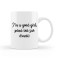 Cana alba personalizata &quot;I am a good girl, pana imi sar dracii&quot;, INOVATIX&reg;. 330ml
