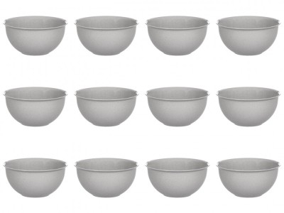 Set boluri, 12 piese, 3 L, Plastic, Gri foto