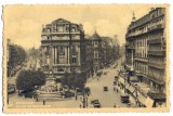 AD 1041 C. P. VECHE -BRUXELLES -PLACE DE BROUCKERE -BELGIA - SCRISA 1935