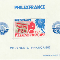 Polynesia 1982 Expo Philexfrance 82,colita dantelata,MNH,Bl.6
