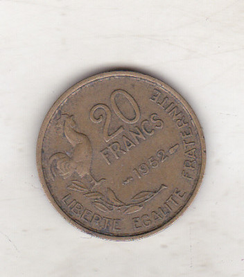 bnk mnd Franta 20 franci 1952 foto