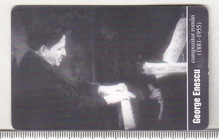 bnk card Cartela telefonica - P-76 2001 50000 lei Enescu