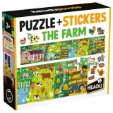 Cumpara ieftin Headu - Puzzle si stickere Ferma cu 48 piese
