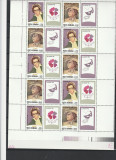 Europa 96 femei celebre coala II ,nr lista 1407b,Romania,, Nestampilat