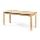 Banca dining din lemn Trerunulu 100x35x45 cm, natur, [en.casa]