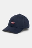 Levi&#039;s sapca culoarea albastru marin, cu imprimeu