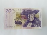 Bancnota Suedia 20 Kronor 2008