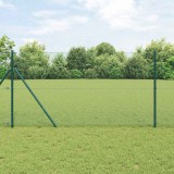 Gard din s&acirc;rmă sudată, verde, 1.4 x 10 m, din oțel
