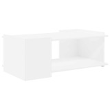 vidaXL Masă de cafea Alb 90 x 50 x 33 cm Lemn prelucrat 8000994